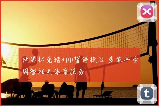 世界杯竞猜app暂停投注 多家平台调整相关体育服务