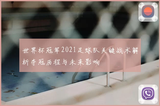 世界杯冠军2021足球队关键战术解析夺冠历程与未来影响